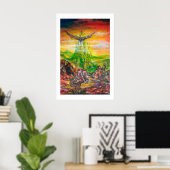 MAGIC DUEL ZWISCHEN BRADAMANT UND NEGROMANCER POSTER (Heimbüro)