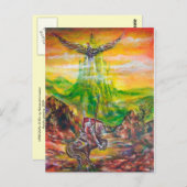 MAGIC DUEL ZWISCHEN BRADAMANT UND NEGROMANCER POSTKARTE (Vorne/Hinten)