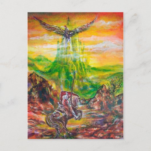 MAGIC DUEL ZWISCHEN BRADAMANT UND NEGROMANCER POSTKARTE (Vorderseite)