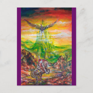 MAGIC DUEL ZWISCHEN BRADAMANT UND NEGROMANCER POSTKARTE