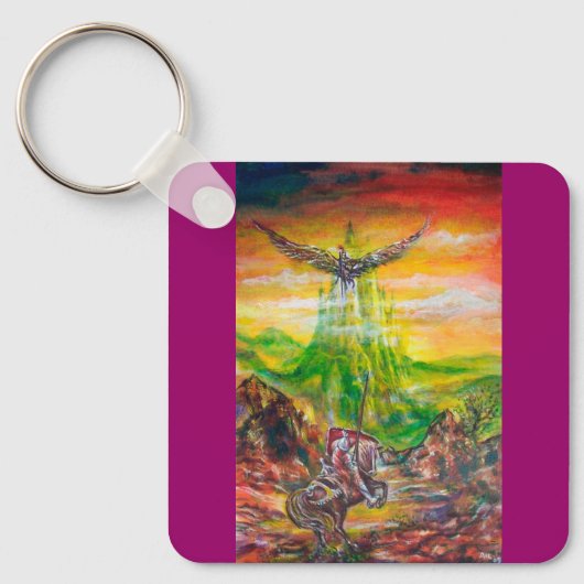 MAGIC DUEL ZWISCHEN BRADAMANT UND NEGROMANCER SCHLÜSSELANHÄNGER (Vorderseite)