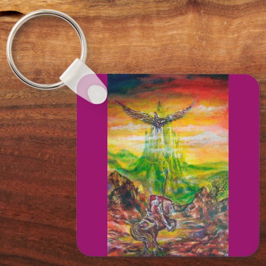 MAGIC DUEL ZWISCHEN BRADAMANT UND NEGROMANCER SCHLÜSSELANHÄNGER (Vorderseite)