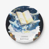 Magic Editable Library Storybook Birthday Pappteller (Vorderseite)