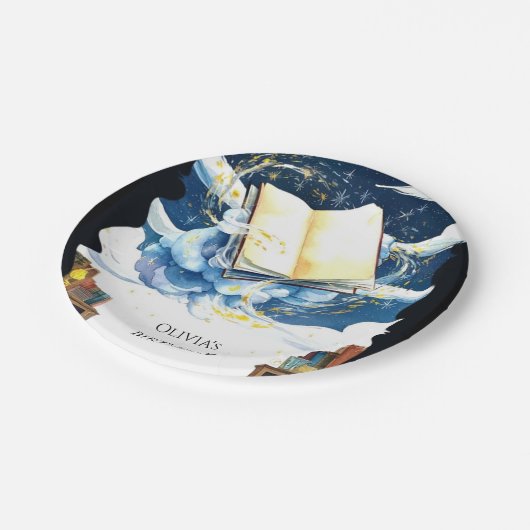 Magic Editable Library Storybook Birthday Pappteller (Schrägansicht)