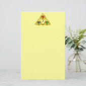 MAGIC ELFIC TALISMAN / GOLD TRIANGELYellow Briefpapier (Stehend Vorderseite)