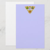 MAGIC ELFIC TALISMAN /GOLD TRIANGLE Blue Briefpapier (Vorne/Hinten)