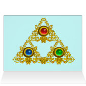 MAGIC ELFIC TALISMAN /GOLD TRIANGLE MIT GEMSTONS (Innenansicht Horizontal (Oben))