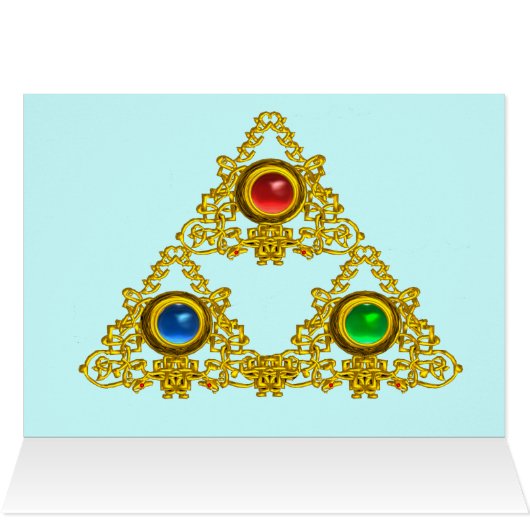 MAGIC ELFIC TALISMAN /GOLD TRIANGLE MIT GEMSTONS (Innenansicht Horizontal (Oben))