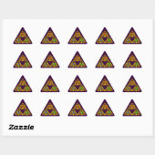 MAGIC ELFIC TALISMAN /GOLD TRIANGLE MIT GEMSTONS DREIECKIGER AUFKLEBER (Blatt)