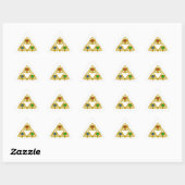 MAGIC ELFIC TALISMAN /GOLD TRIANGLE MIT GEMSTONS DREIECKIGER AUFKLEBER (Blatt)