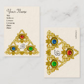 MAGIC ELFIC TALISMAN MONOGRAM, weiß Visitenkarte (Vorne/Hinten)