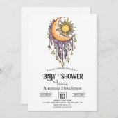 Magic Enchanted Stars Baby Shower Einladung (Vorne/Hinten)