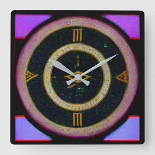 Magic Eye Clock - Enea Le Fons X UXRZONE Quadratische Wanduhr