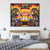 Magic Faces in Magic Places Leinwanddruck (Insitu (Schlafzimmer))