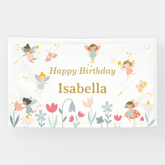 Magic Fairies Geburtstagsparty Banner (Horizontal)