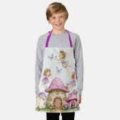 Magic Fairies Pink Mushrooms Kinder Schürze (Getragen)