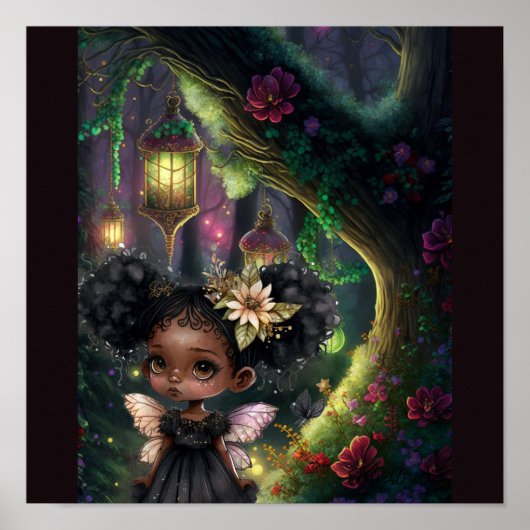 Magic Fairy Forest Print Poster (Vorne)