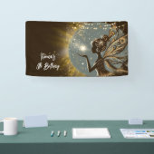 Magic Fairy Silhouette am Kindergeburtstag Banner (Messe)