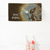 Magic Fairy Silhouette am Kindergeburtstag Banner (InSitu)