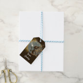 Magic Fairy Silhouette am Kindergeburtstag Geschenkanhänger (Mit Garn)