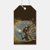 Magic Fairy Silhouette am Kindergeburtstag Geschenkanhänger (Rückseite)