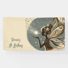 Magic Fairy Silhouette Kindergeburtstag Banner
