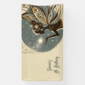 Magic Fairy Silhouette Kindergeburtstag Banner (Vertikal)