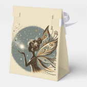 Magic Fairy Silhouette Kindergeburtstag Geschenkschachtel (Rückseite)