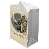 Magic Fairy Silhouette Kindergeburtstag Mittlere Geschenktüte (Vorderseite Schrägansicht)
