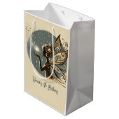 Magic Fairy Silhouette Kindergeburtstag Mittlere Geschenktüte (Rückseite Schrägansicht)