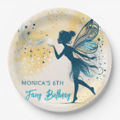 Magic Fairy Staub und Sterne Kindergeburtstag Pappteller (Vorderseite)