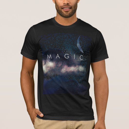 Magic Fantasy Astronomie Crescent Wolken T-Shirt (Vorderseite)