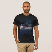 Magic Fantasy Astronomie Crescent Wolken T-Shirt (Vorne ganz)