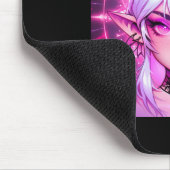Magic Fantasy Elf Anime Girl Sticker Mousepad (Ecke)