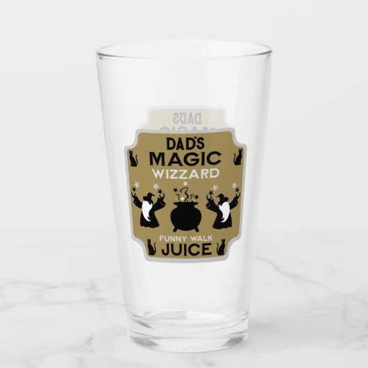 Magic Fantasy Wizard Gift Glas (Vorderseite)