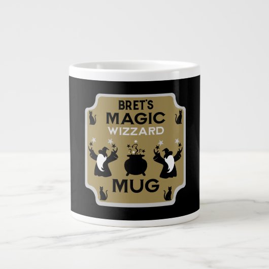 Magic Fantasy Wizard Gift Jumbo-Tasse (Vorderseite)