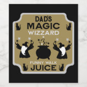 Magic Fantasy Wizard Gift Weinetikett (Einzelnes Label)