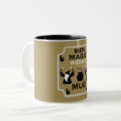 Magic Fantasy Wizard Gift Zweifarbige Tasse (Vorderseite Links)