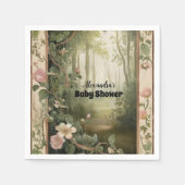 Magic Floral Forest Baby Dusche Serviette (Vorderseite)