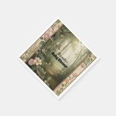 Magic Floral Forest Baby Dusche Serviette (Ecke)