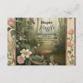 Magic Floral Forest Raffle Diapper Begleitkarte (Vorderseite)