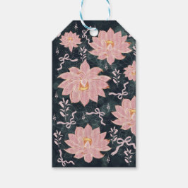 Magic florals with glitter design geschenkanhänger