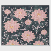 Magic florals with glitter design geschenkpapier (Flach)