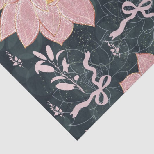 Magic florals with glitter design seidenpapier (Detail)