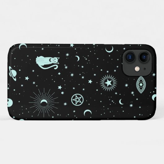 Magic Fluo Universum Case-Mate iPhone Hülle (Rückseite (Horizontal))