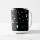 Magic Fluo Universum Zweifarbige Tasse (VorderseiteRechts)