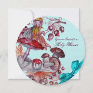 MAGIC FOLLET, MUSHROOME BLAUE RIBBON BABY BOY SHOW EINLADUNG