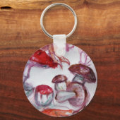 MAGIC FOLLET OF MUSHROOMS Detail Red White Schlüsselanhänger (Vorderseite)