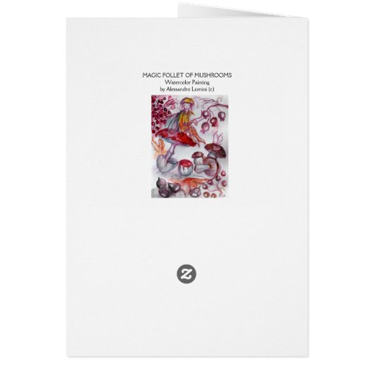 MAGIC FOLLET OF MUSHROOMS Red White Floral Fantasy (Hinten)