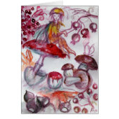 MAGIC FOLLET OF MUSHROOMS Red White Floral Fantasy (Vorne)